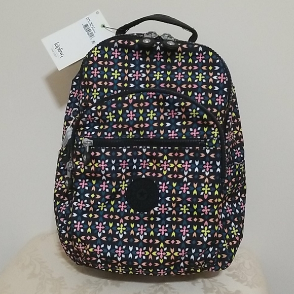 Kipling Seoul Go Small Backpack Floral Mozzaik - Picture 5 of 15